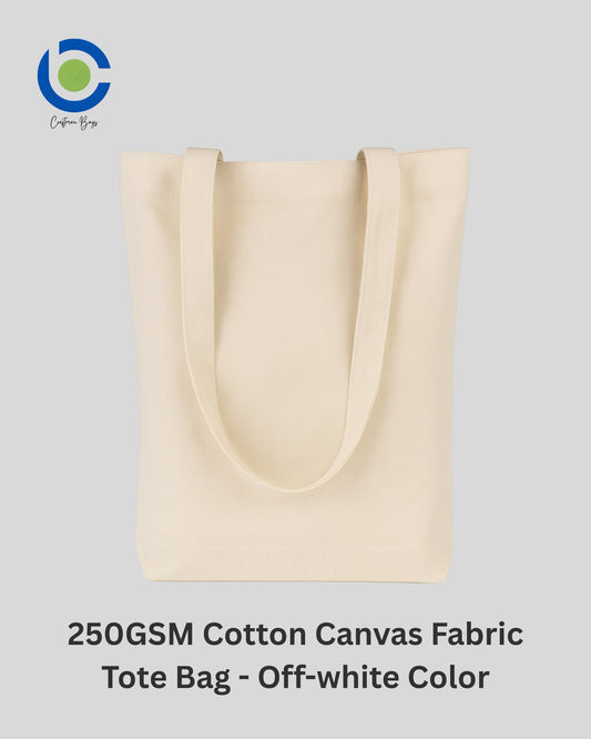 250 GSM Off-white Canvas Eco-friendly Tote Bags – Craftman Bags