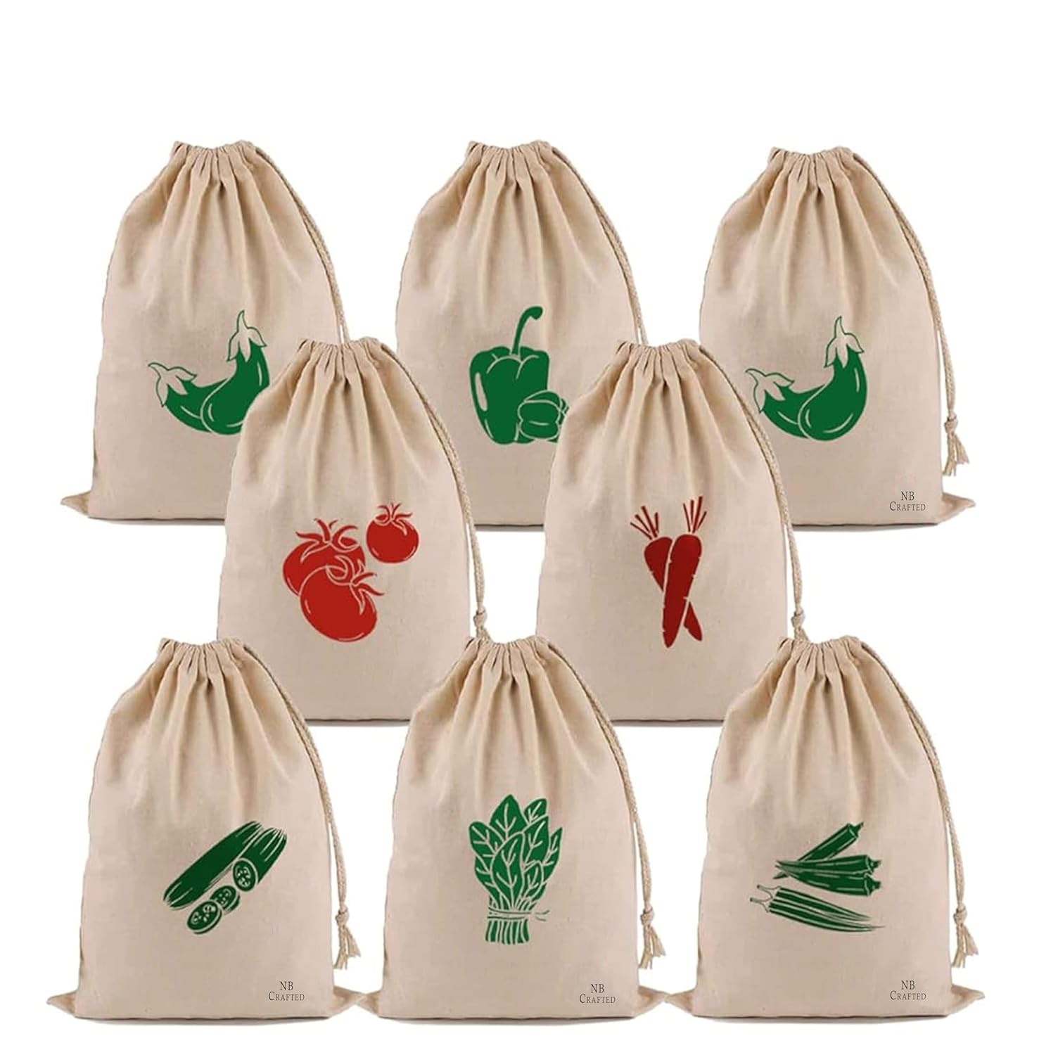 140GSM Cotton Canvas Vegetable Carry Bags - Craftman Bags