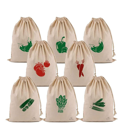 140GSM Cotton Canvas Vegetable Carry Bags - Craftman Bags