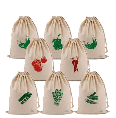 140GSM Cotton Canvas Vegetable Carry Bags - Craftman Bags
