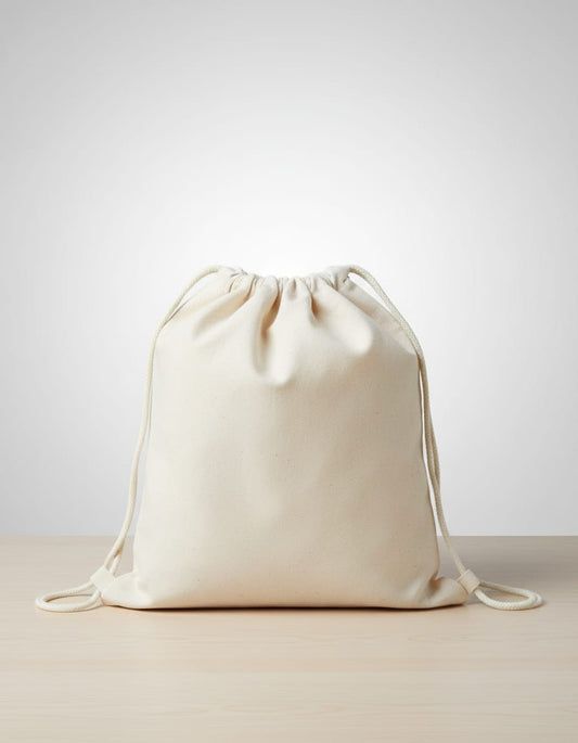 Plain 250GSM Cotton Canvas Drawstring Bag